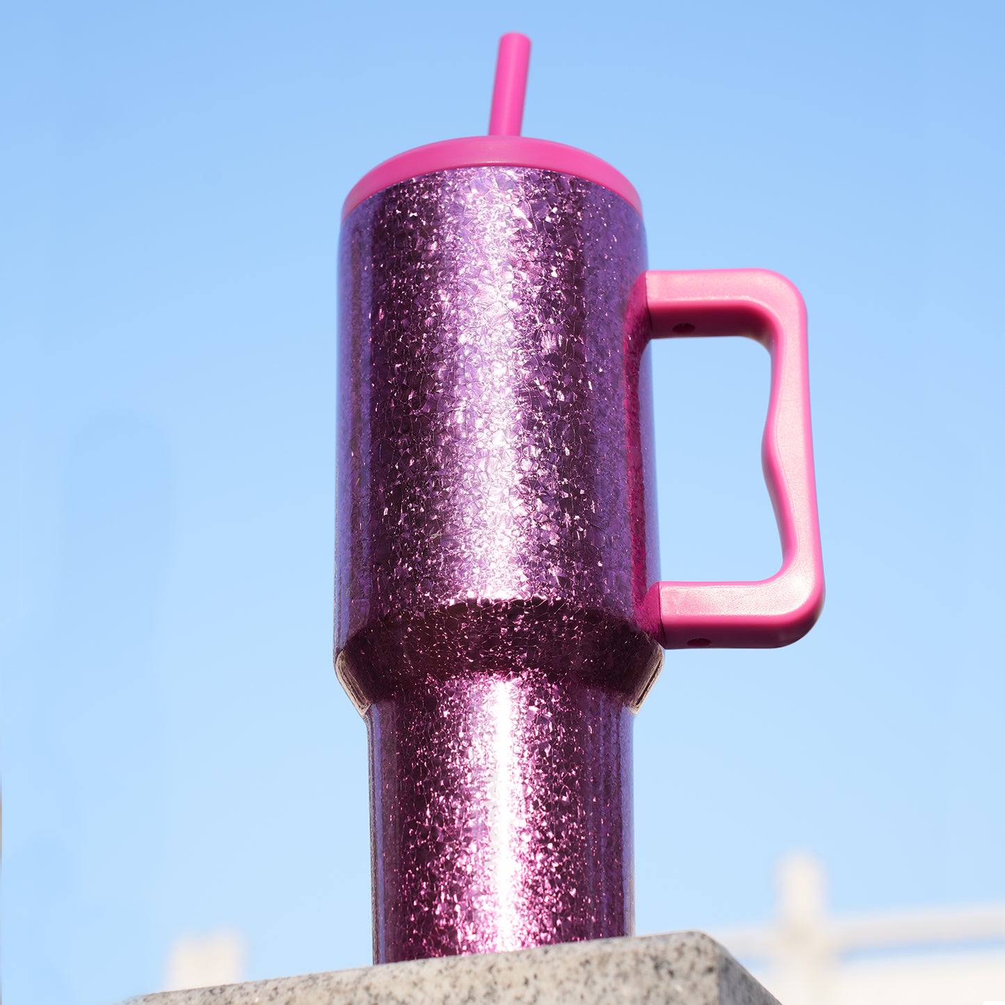 Bluepink 40OZ Stainless Water Tumbler with-New Year limited edition tumbler mom cup-kids tumber Christmas gifts