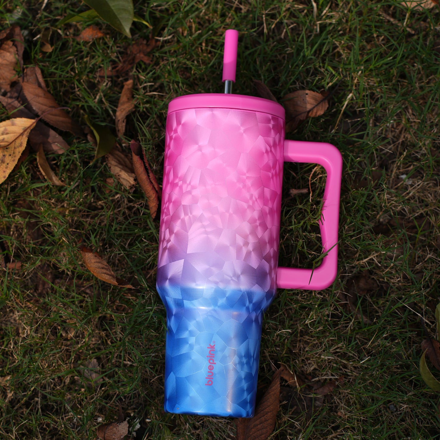 Bluepink 40OZ Stainless Water Tumbler with-New Year limited edition tumbler mom cup-kids tumber Christmas gifts