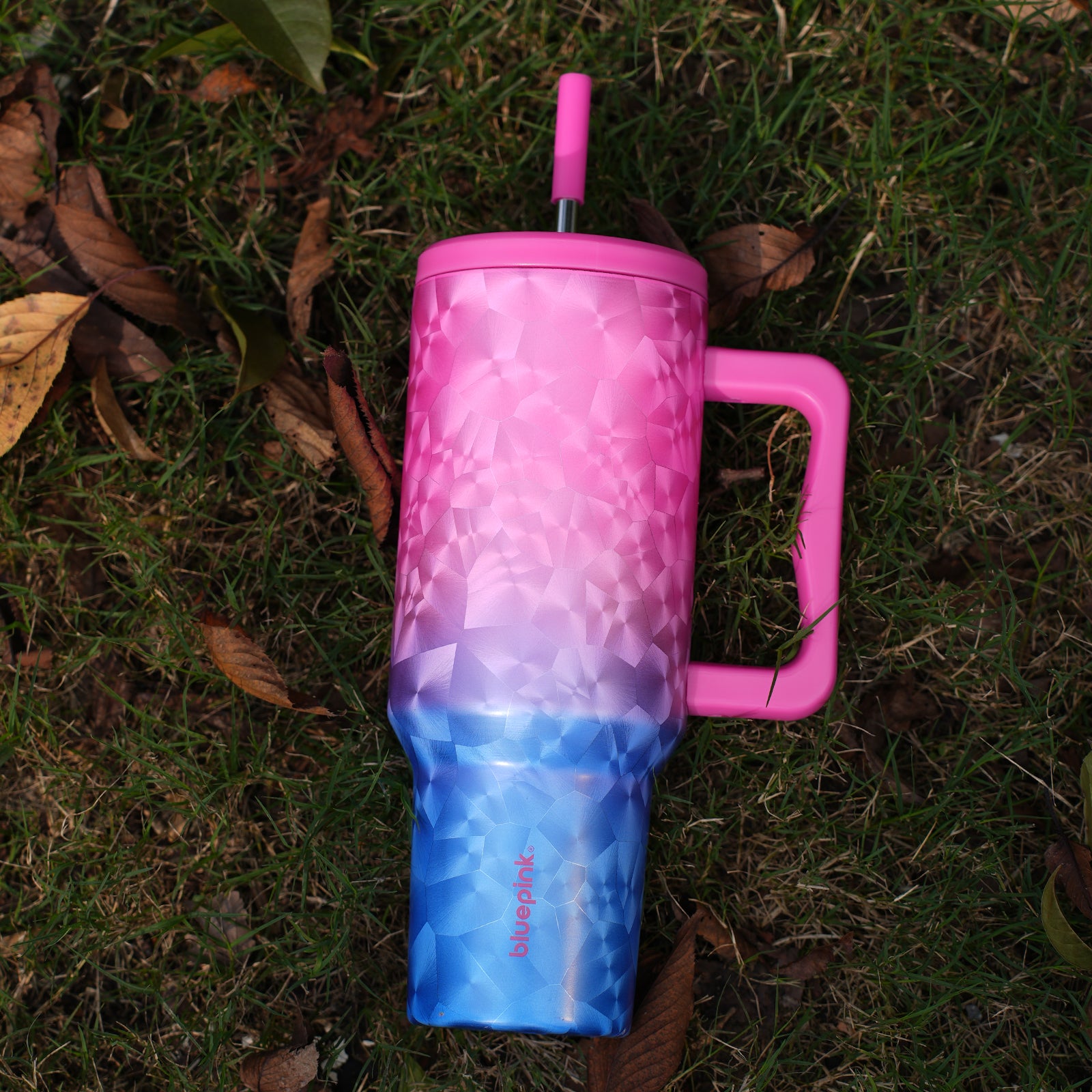 Bluepink 40OZ Stainless Water Tumbler with-New Year limited edition tumbler mom cup-kids tumber Christmas gifts